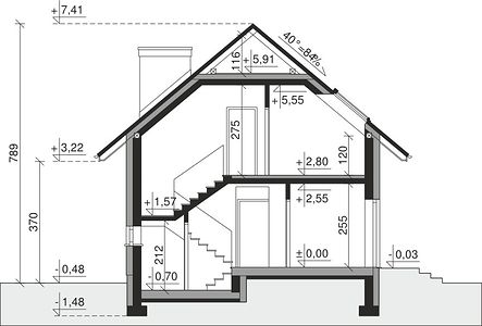 Фасад дома DDB-4711-69 Фасад дома DDB-4711-69