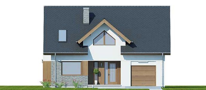 Фасад дома HFH-6675-76 Фасад дома HFH-6675-76