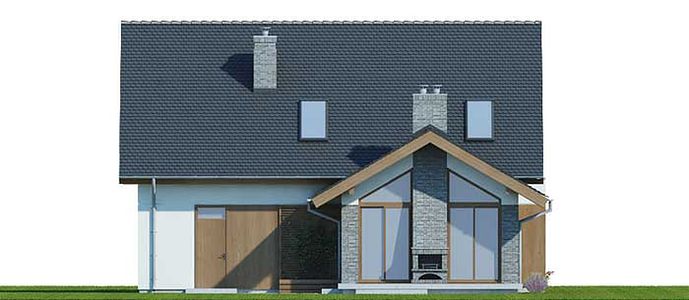 Фасад дома HFH-6675-76 Фасад дома HFH-6675-76