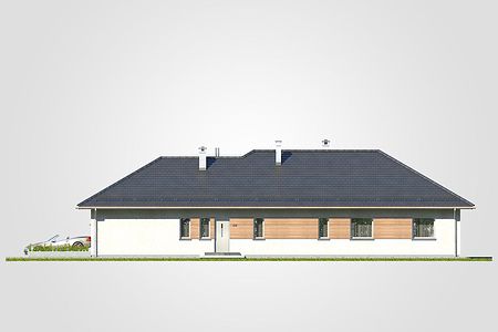 Фасад дома AHD-6648-64 Фасад дома AHD-6648-64