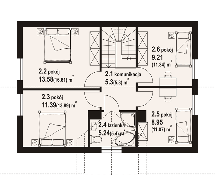 План 2 этажа дома GBB-8149-53 План 2 этажа дома GBB-8149-53