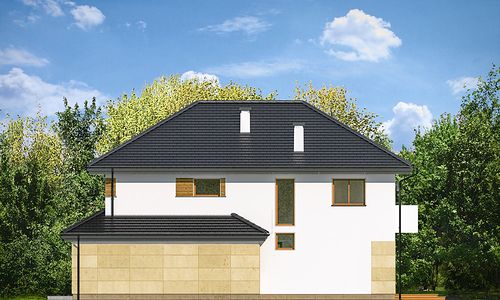 Фасад дома CAD-3437-34 Фасад дома CAD-3437-34