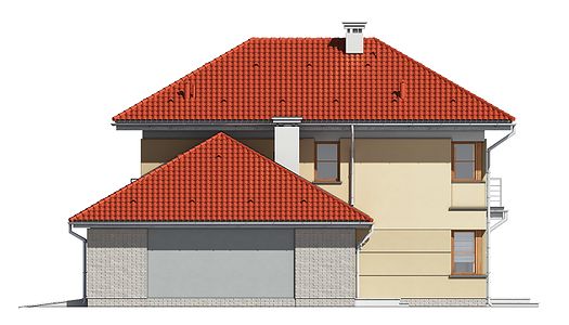Фасад дома GED-9624-82 Фасад дома GED-9624-82
