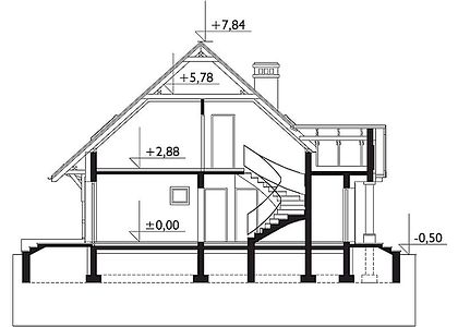 Фасад дома BDH-5661-47 Фасад дома BDH-5661-47