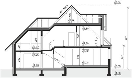 Фасад дома DBE-4554-28 Фасад дома DBE-4554-28