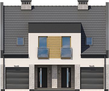 Фасад дома EKK-8166-56 Фасад дома EKK-8166-56