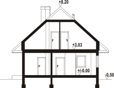 Фасад дома DEA-6515-65 Фасад дома DEA-6515-65