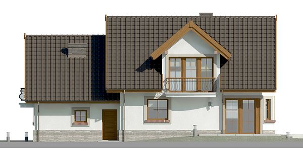 Фасад дома AHK-4147-45 Фасад дома AHK-4147-45