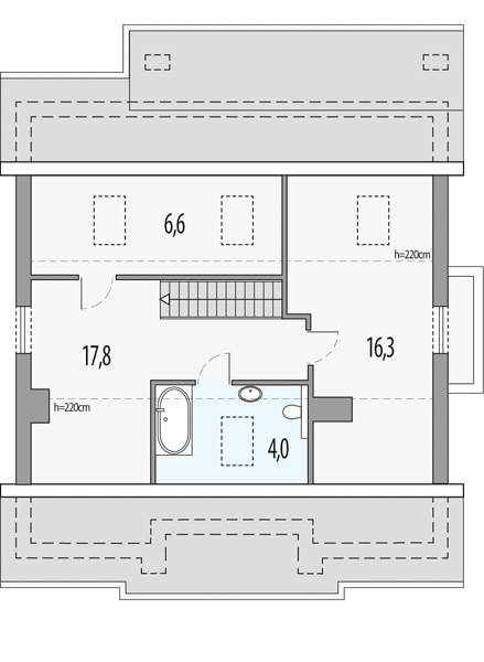 План 2 этажа дома BGK-7532-82 План 2 этажа дома BGK-7532-82