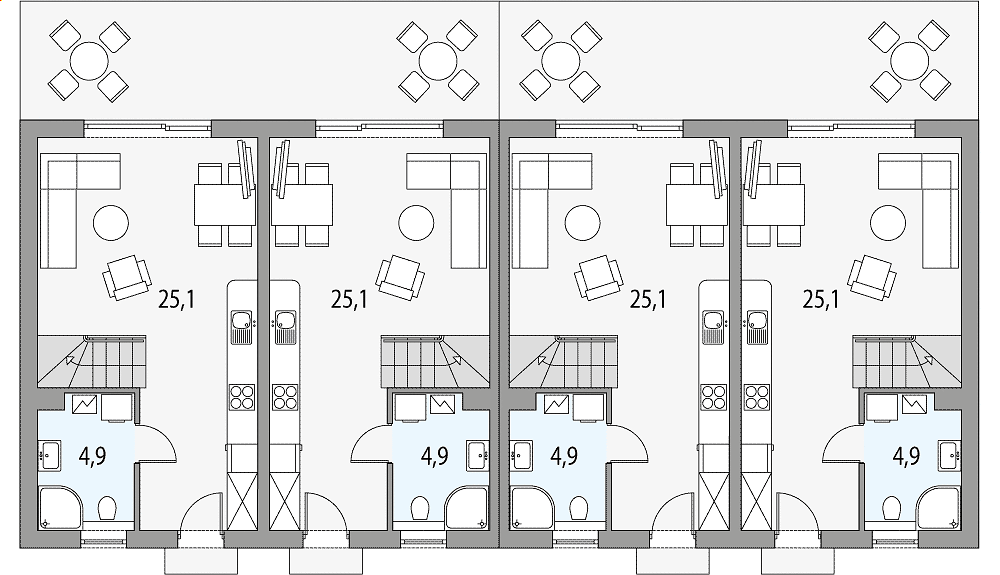 План 1 этажа дома AGH-8721-43 План 1 этажа дома AGH-8721-43