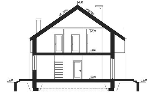 Фасад дома FEA-8251-83 Фасад дома FEA-8251-83
