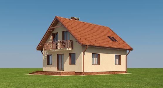 Фасад дома HGF-3454-74 Фасад дома HGF-3454-74