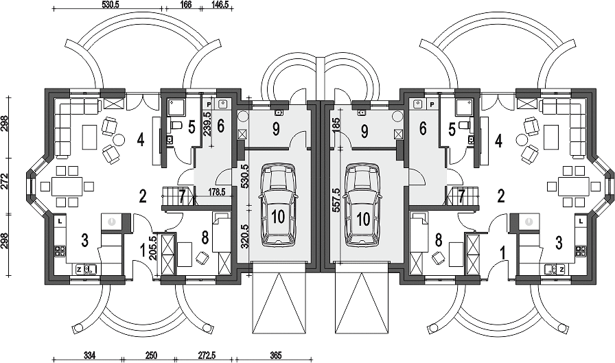 План 1 этажа дома BDA-8589-79 План 1 этажа дома BDA-8589-79