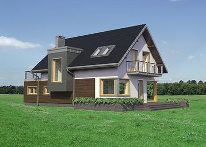 Фасад дома HHA-4637-98 Фасад дома HHA-4637-98
