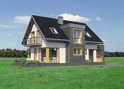 Фасад дома HHA-4637-98 Фасад дома HHA-4637-98