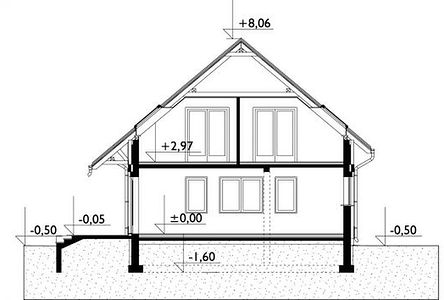 Фасад дома FEC-2821-75 Фасад дома FEC-2821-75