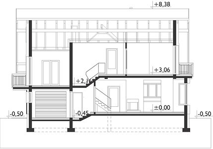 Фасад дома DGF-4127-88 Фасад дома DGF-4127-88