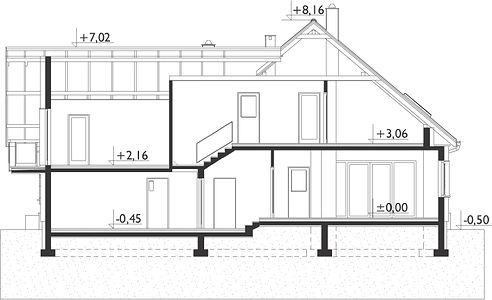 Фасад дома BBE-4353-49 Фасад дома BBE-4353-49