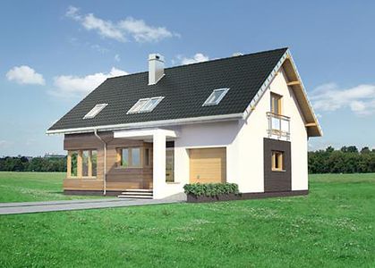 Фасад дома GHG-6592-35 Фасад дома GHG-6592-35