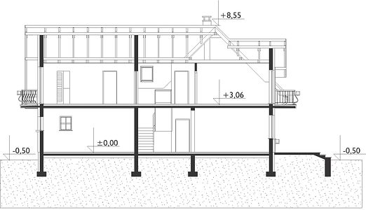 Фасад дома ECF-9193-33 Фасад дома ECF-9193-33