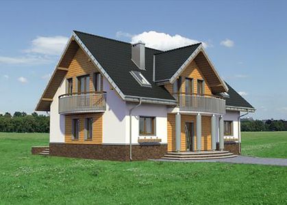 Фасад дома DDK-4553-82 Фасад дома DDK-4553-82