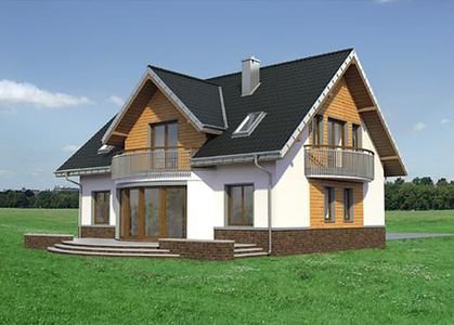 Фасад дома DDK-4553-82 Фасад дома DDK-4553-82