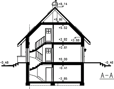 Фасад дома CDA-2382-57 Фасад дома CDA-2382-57