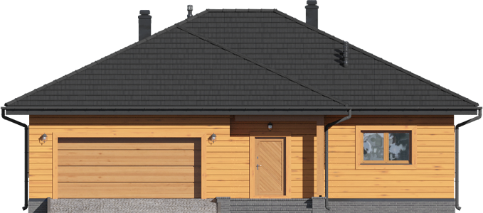Фасад дома BEH-5187-33 Фасад дома BEH-5187-33