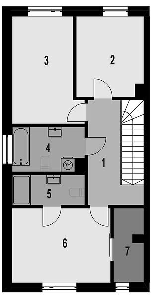 План 2 этажа дома CCK-5264-54 План 2 этажа дома CCK-5264-54