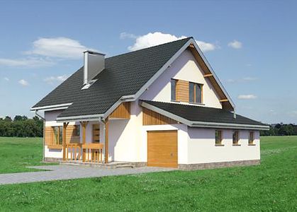 Фасад дома EHA-7293-59 Фасад дома EHA-7293-59