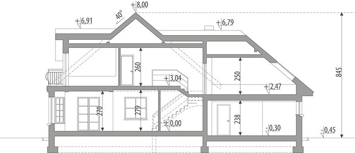 Фасад дома GDB-6364-94 Фасад дома GDB-6364-94