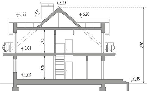 Фасад дома FBB-1618-46 Фасад дома FBB-1618-46
